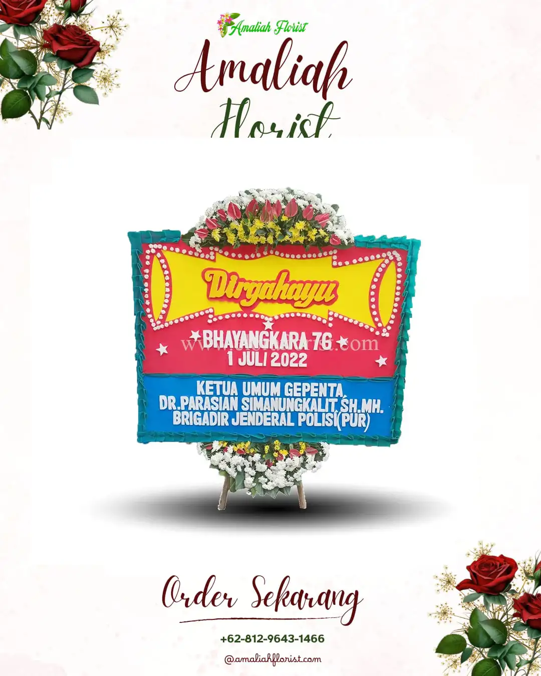 Papan Bunga HUT Ulang Tahun Sembon